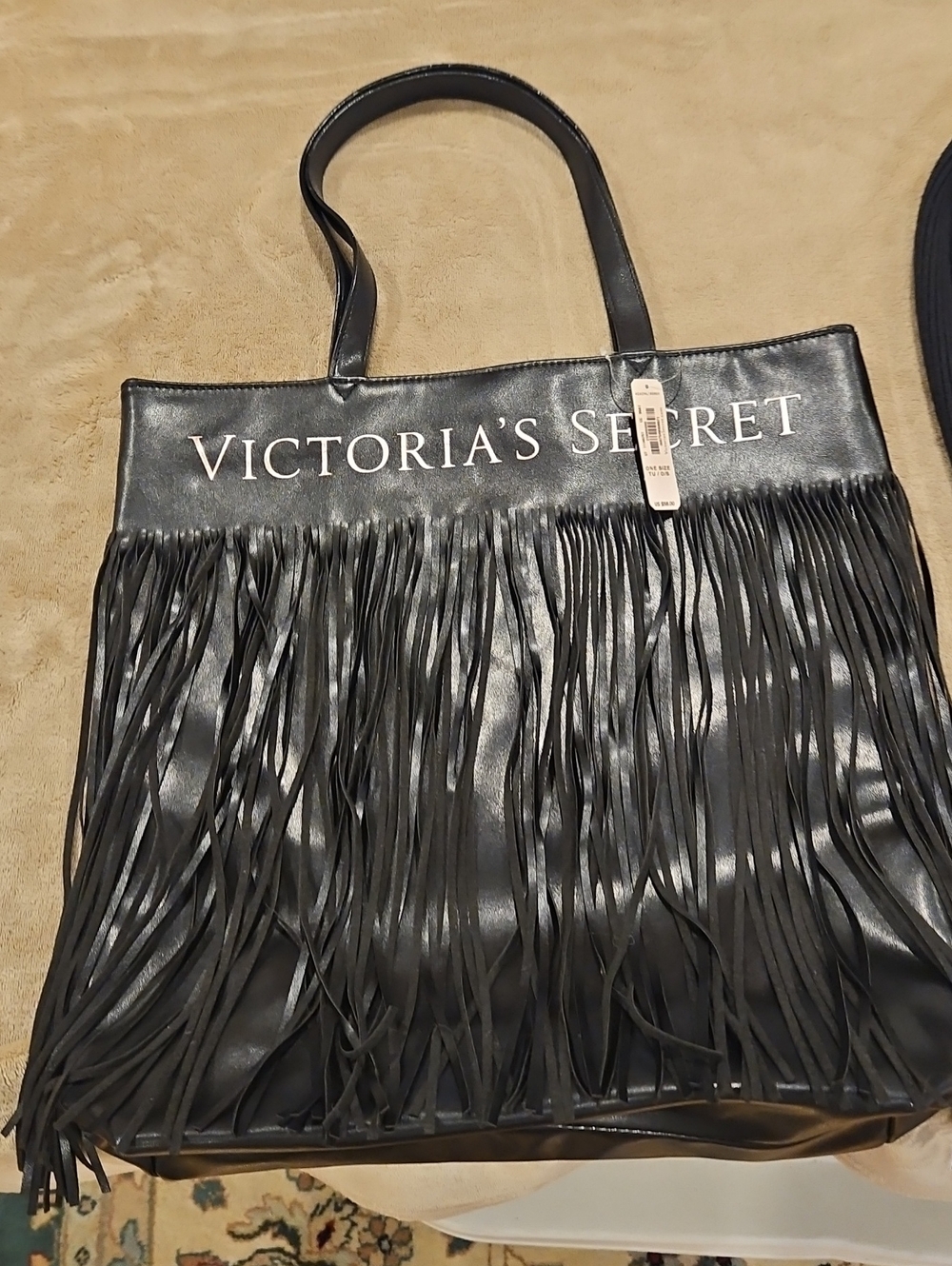 Victoria's Secrwt Faux Leather Fringe Tote